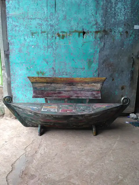 Bangku Perahu Kayu Jati